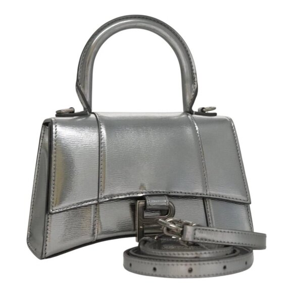 BALENCIAGA Hand Bag Leather 2way Silver - Picture 1 of 15